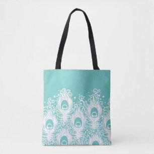 Tote Bag Plumes molles de paon
