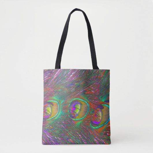 Tote Bag Plumes Peacock Tinsel de Noël (Devant)