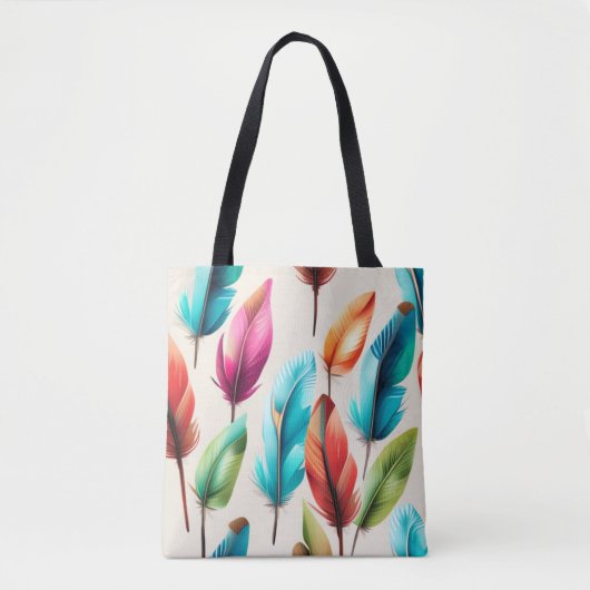 Tote Bag Plumes tape-à-l'œil (Devant)