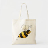 Tote Bag Plump Winged Bumble Bee (Devant)