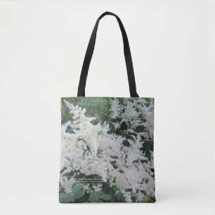 Tote Bag Pluriannuel blanc de temps froid d'Astilbe