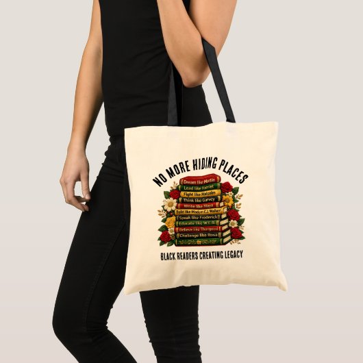 Tote Bag PLUS DE CACHETTES Héros de l'Histoire Noire (Devant (produit))