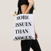 Tote Bag Plus de problèmes que le vogue (De près)