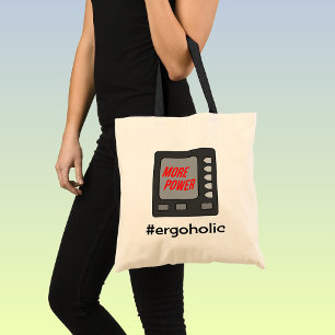 Tote Bag Plus de puissance amusant rower entraînement fitne