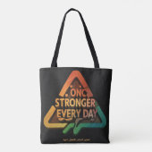 Tote Bag Plus fort chaque jour (Dos)