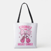 Tote Bag Plus fort que le cancer du sein (Dos)