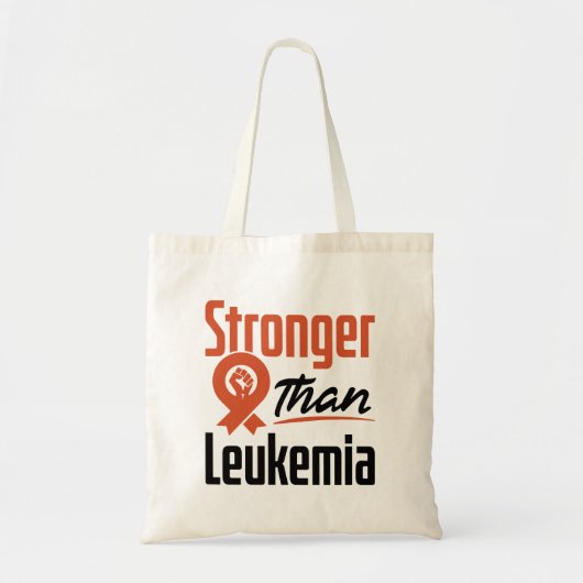 Tote Bag Plus forte que la leucémie Cancer du sang Survivan (Devant)