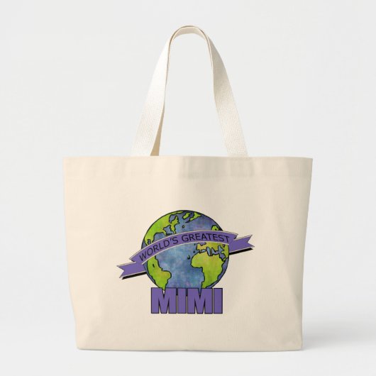 Tote Bag Plus grand Mimi du monde (Devant)