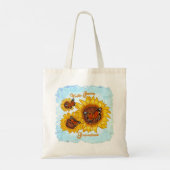 Tote Bag Plus Grande Grand-mère Tournesol (Dos)