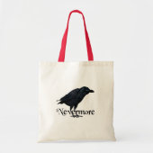 Tote Bag Plus jamais - Raven - E.A. Poe (Devant)