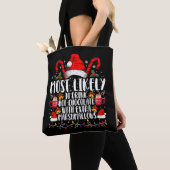 Tote Bag Plus Susceptible de Boire des Chamallows de Chocol (De près)