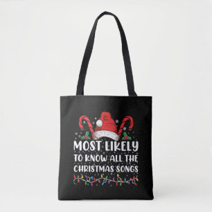 Tote Bag Plus susceptible de connaître toutes les chansons 