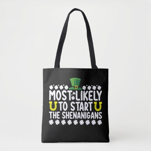 Tote Bag Plus susceptible de déclencher les Shenanigans St (Devant)