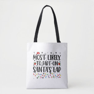 Tote Bag Plus Susceptible De Péter Sur Les Genoux Du Père N