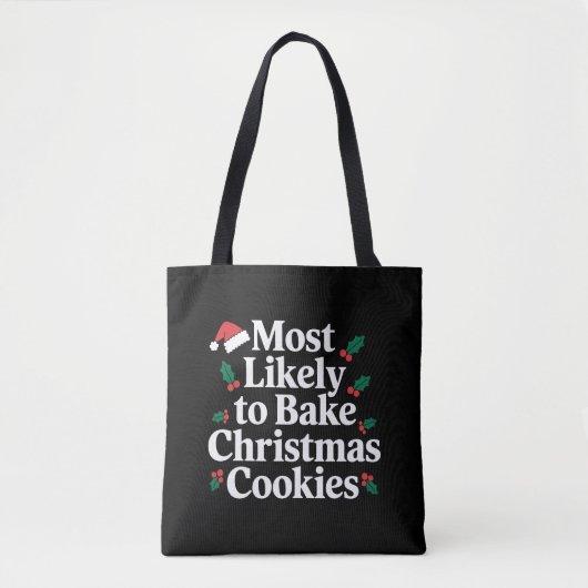 Tote Bag Plus susceptible de préparer des biscuits de Noël (Devant)