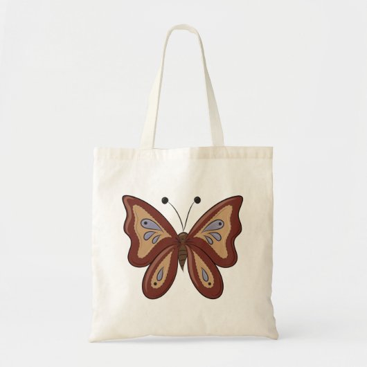 Tote Bag Plutôt Brown Butterly (Devant)