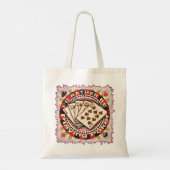 Tote Bag Plutôt jouer au poker (Dos)