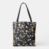 Tote Bag Poche de Confetti, Érable, Gris et Croix de Partie (Dos)