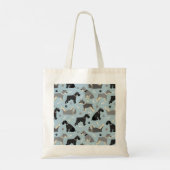 Tote Bag Poches et os Schnauzer (Dos)