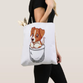 Tote Bag Pocket Cute Jack Russell Terrier (De près)