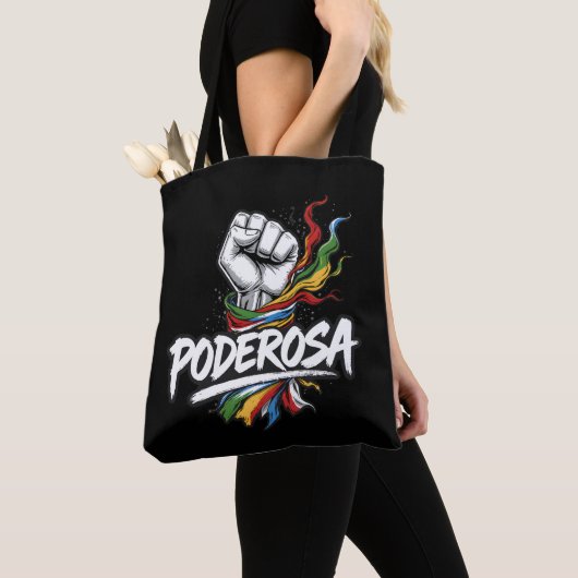 Tote Bag Poderosa - Autonomiser la poing latine avec le dra (De près)