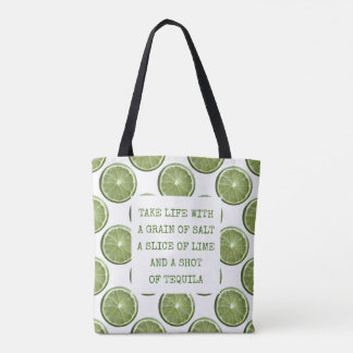 Tote Bag Poème Motivationnel Limes & Tequila