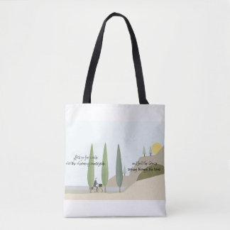 Tote Bag Poésie cycliste à travers la campagne
