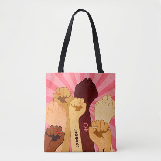 Tote Bag Poignées de poing levées (Devant)