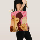 Tote Bag Poignées de poing levées (De près)