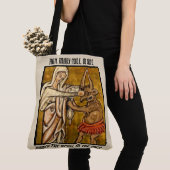 Tote Bag Poinçon béni de Vierge Marie le diable dans le (De près)
