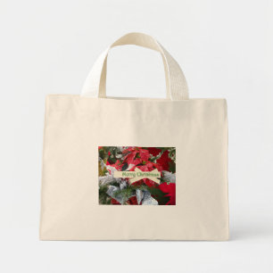 Tote Bag Poinsettia Chistmas Mini Fourre-tout