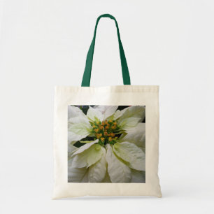 Tote Bag Poinsettia Elegant Christmas Holiday Floral