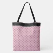 Tote Bag Point de polka argenté rose à la mode de parties (Dos)