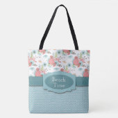 Tote Bag Point floral et Polka (Devant)