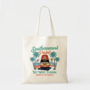 Tote Bag Point le plus méridional Key West ambiance rétro t