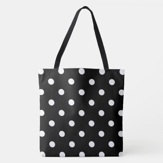 Tote Bag Point noir (Devant)