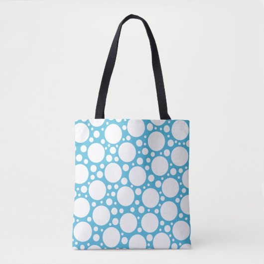 Tote Bag Point Polka bleu clair (Devant)
