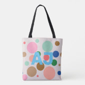 Tote Bag Point Polka Monogram moderne (Dos)
