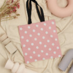 Tote Bag Point Polka rose<br><div class="desc">Sac fourre-tout à pois rose</div>