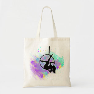 Tote Bag Pointe de la silhouette du danseur Hoop Lyra