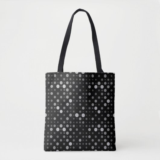 Tote Bag Pointe Polka 01.Gray Black BG (Devant)