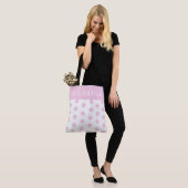 Tote Bag Pointe Polka Chic et Blanc Personnalisée (Sur le modèle)