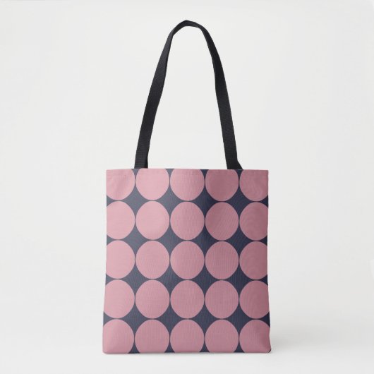 Tote Bag Pointe rose Design Moderne (Devant)