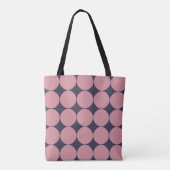 Tote Bag Pointe rose Design Moderne (Dos)