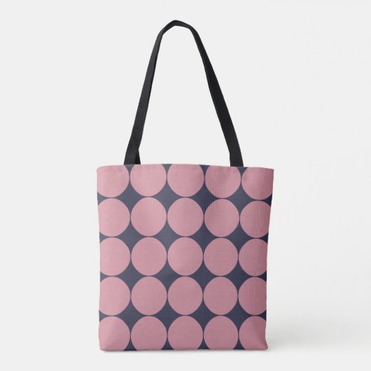 Tote Bag Pointe rose Design Moderne (Dos)