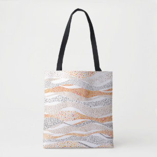 Tote Bag Pointillisme Wavy Polka : Doux Doux Textile