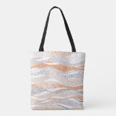 Tote Bag Pointillisme Wavy Polka : Doux Doux Textile (Dos)