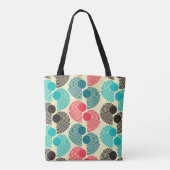 Tote Bag Points colorés : motif abstrait sans soudure. (Dos)