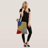 Tote Bag Points colorés rustiques élégants (Sur le modèle)