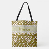 Tote Bag Points dalmatiens avec nom (5) (Devant)